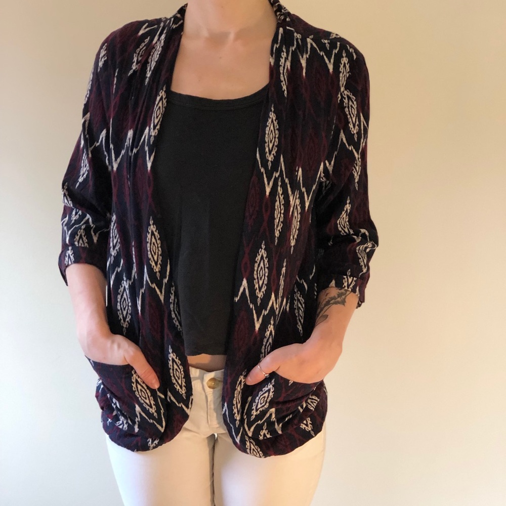 Tribal print kimono